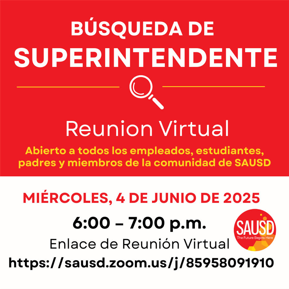 Supt. Search Virtual Town Hall - Spanish